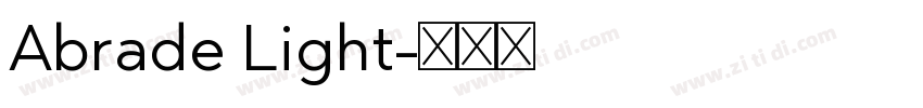 Abrade Light字体转换